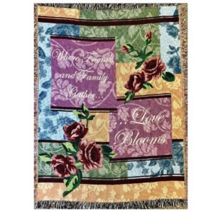 Lap Blanket - Love Blooms Tapestry