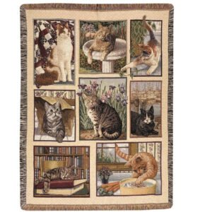 Kitty Corner Tapestry Throw