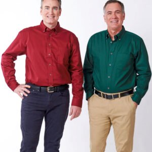 Stain Resistant Twill Shirt- Long Sleeve