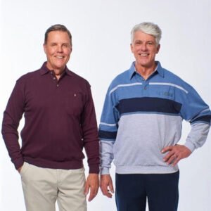 Elastic Waist Polo Shirt