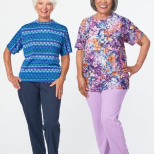 Printed Knit Outfit- Short Sleeve: Sizes to 6X!