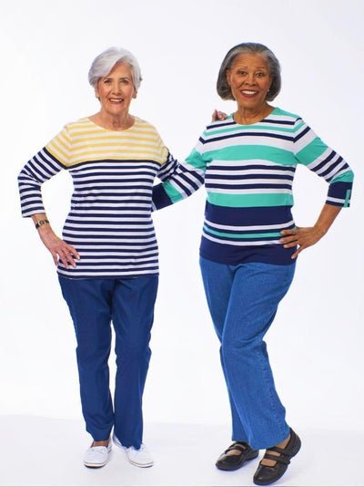 3/4 Sleeve Denim Outfit - Image 2