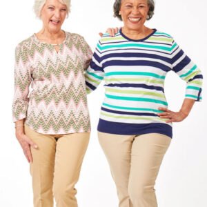 3/4 Sleeve Printed Tops