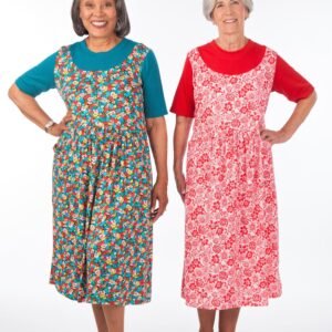 Short Sleeve Back Snap Jumper Dress