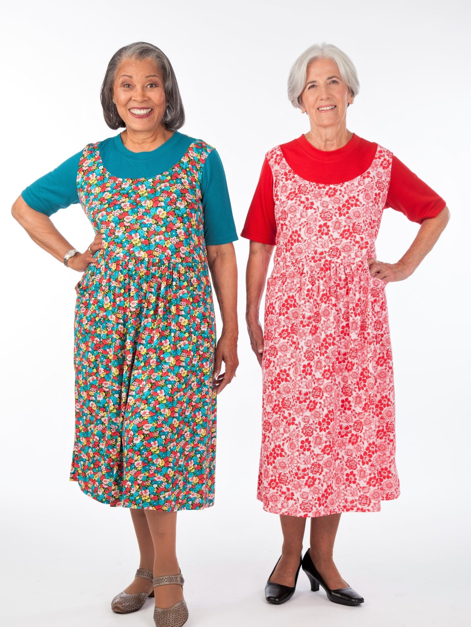 Short Sleeve Back Snap Jumper Dress