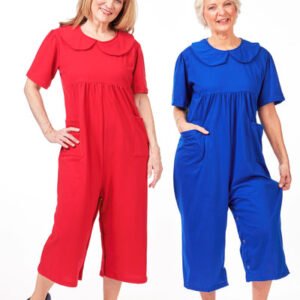 Back-Zip Culotte Jumpsuit