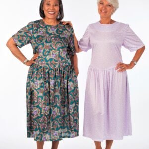 Short Sleeve Drop Waist Dress