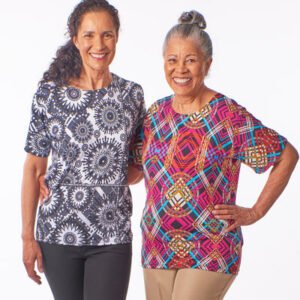 Scoop Neck Blouse- Short Sleeve